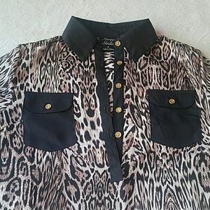 Animal Print Blouse